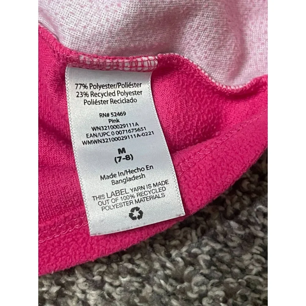 Wonder Nation Pink Slumber Party Animals Fleece Long Sleeve Nightgown M Girls